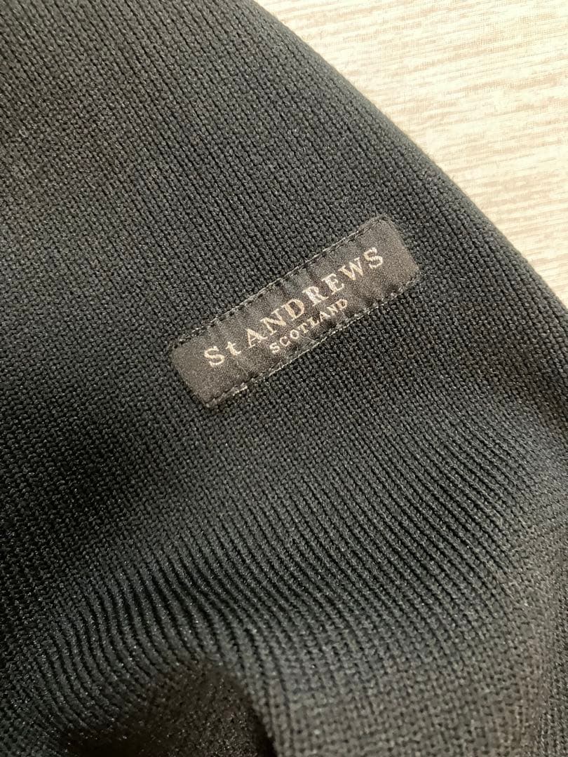 セントアンドリュース　防寒裏地付き セーター ブラック ゴルフ レディース　M