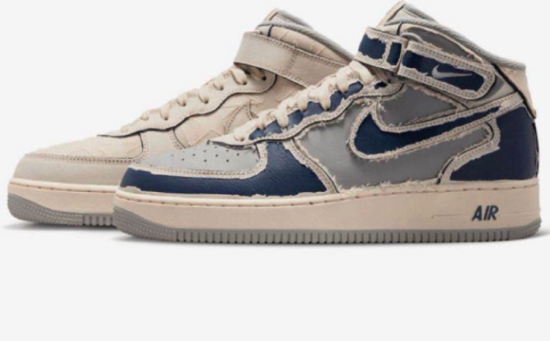 極美品28.5cm ナイキ エアフォース1 ミッド \"パールホワイト\"