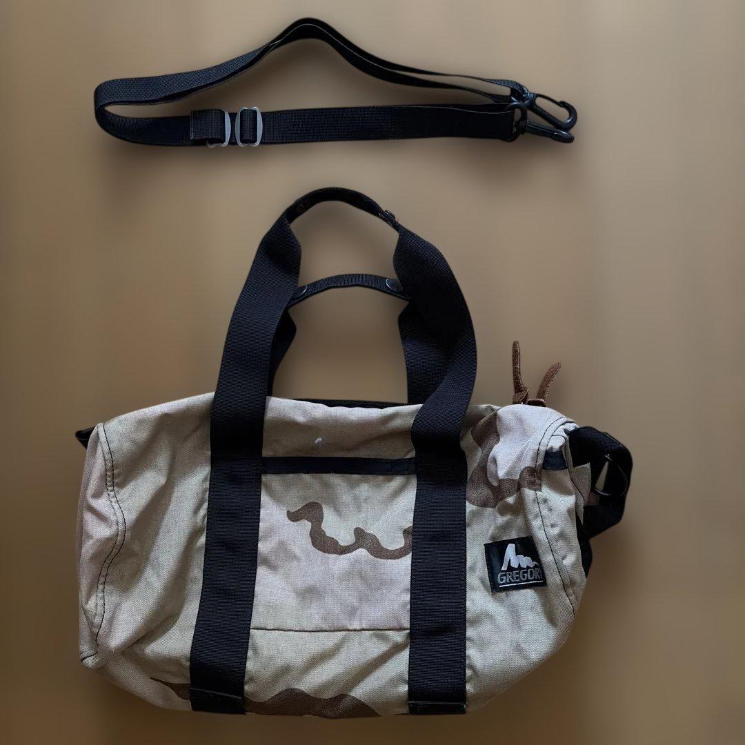 GREGORY バッグ 中型 ベージュ・カモフラージュ