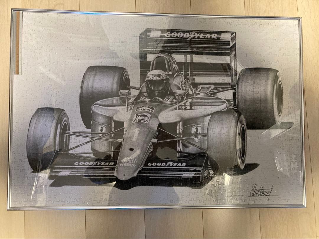 【美品】 F1 パズル フェラーリ T312 ジル ビルヌーブ サイン入り