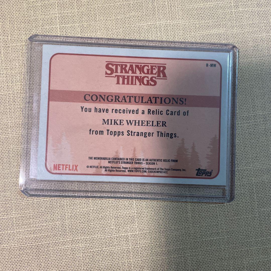 ストレンジャーシングス　カードボックス　マイク　finn wolf hard