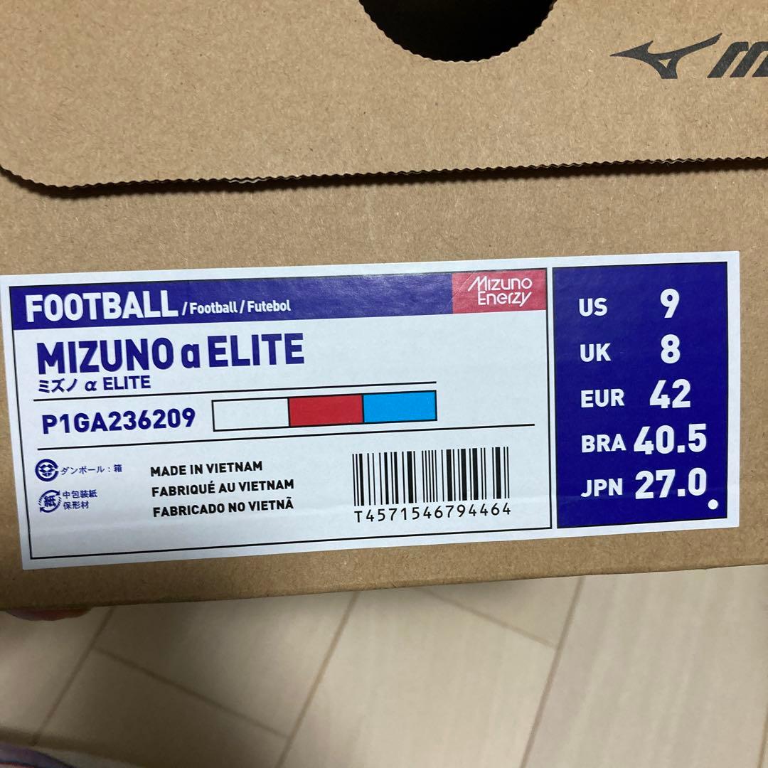 サッカースパイク ミズノ αエリート ミズノ アルファエリート 　チャナティップ