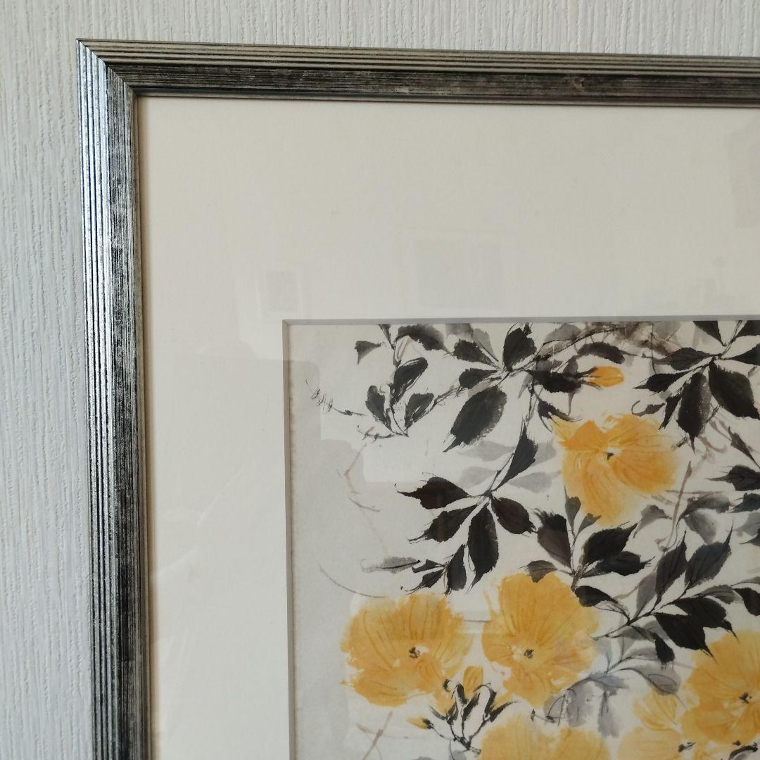 専用カヲリン様 [真作] 墨彩直筆画/作家、小林菊枝/題名「朱夏」