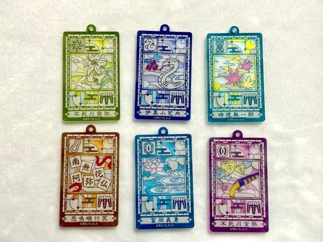 鬼滅の刃　ステンドグラス風ランダムアクリルチャーム　6種コンプリートセット