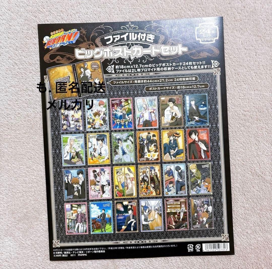 家庭教師ヒットマンREBORN!　2L　ビッグポストカードセット　ファイル付き