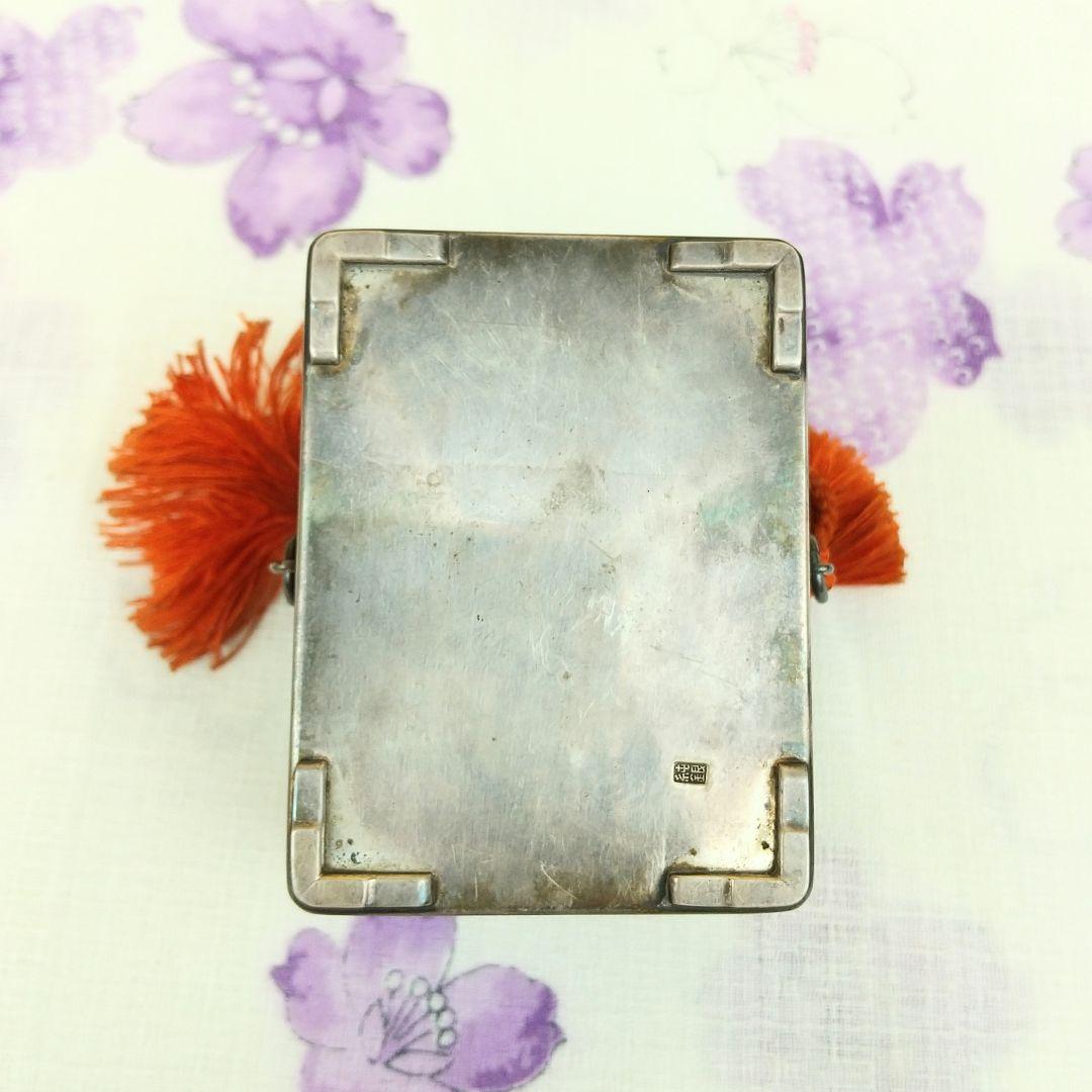 【お値下げしました！】香合　純銀　徳川家酒井家家紋　お香入　共箱