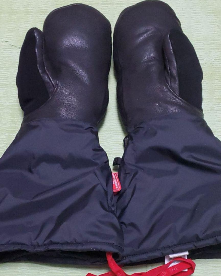 レザーとナイロン製ミトングローブ Lサイズ