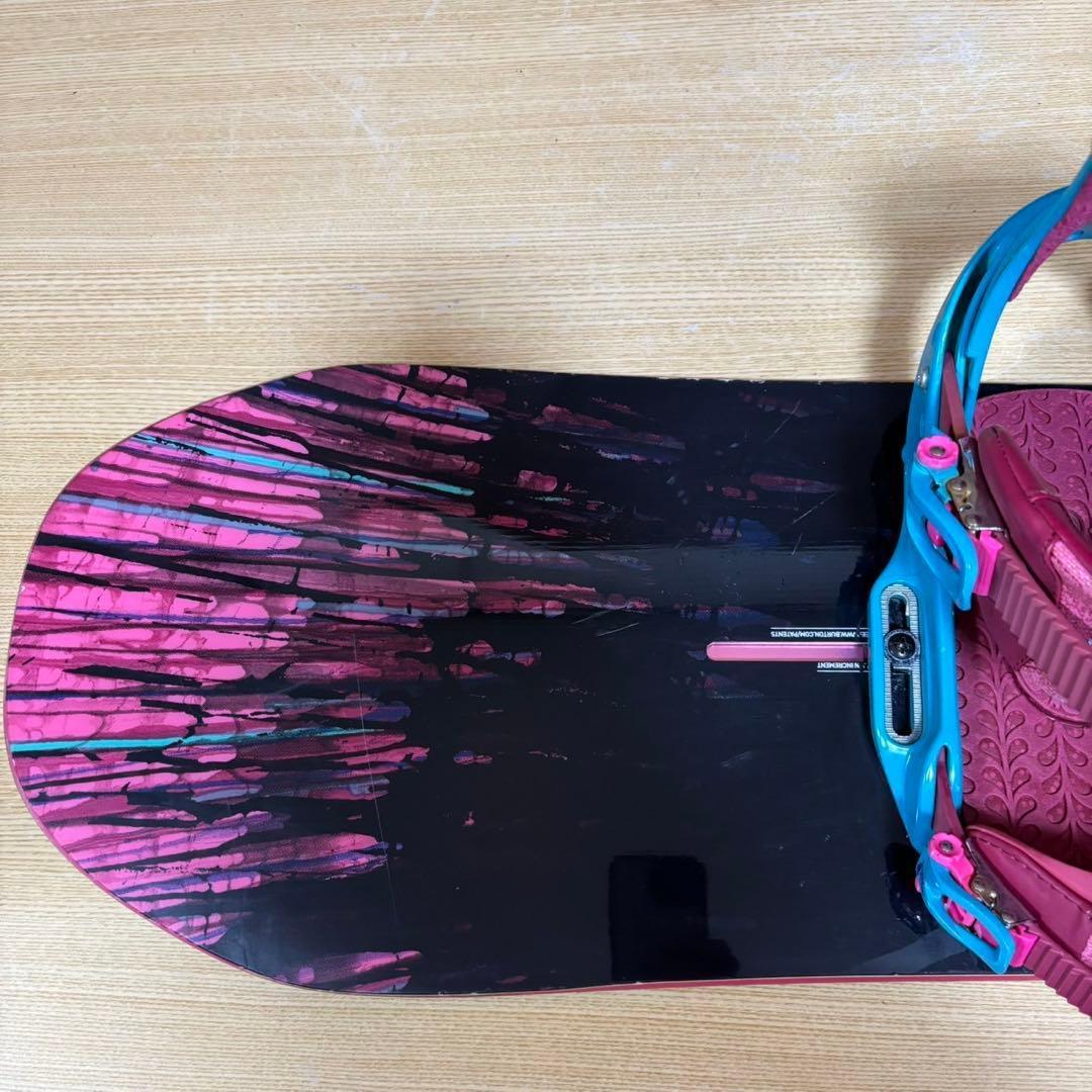 美品　BURTON バートン　フライングＶ　レディース　スノーボード4点　138