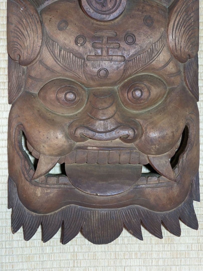 ♦閻魔大王 木彫時代物 地蔵菩薩の化身 開運 縁起物？寺社仏閣飾り 古美術骨董品