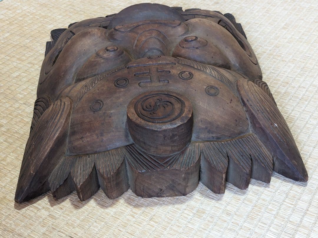 ♦閻魔大王 木彫時代物 地蔵菩薩の化身 開運 縁起物？寺社仏閣飾り 古美術骨董品