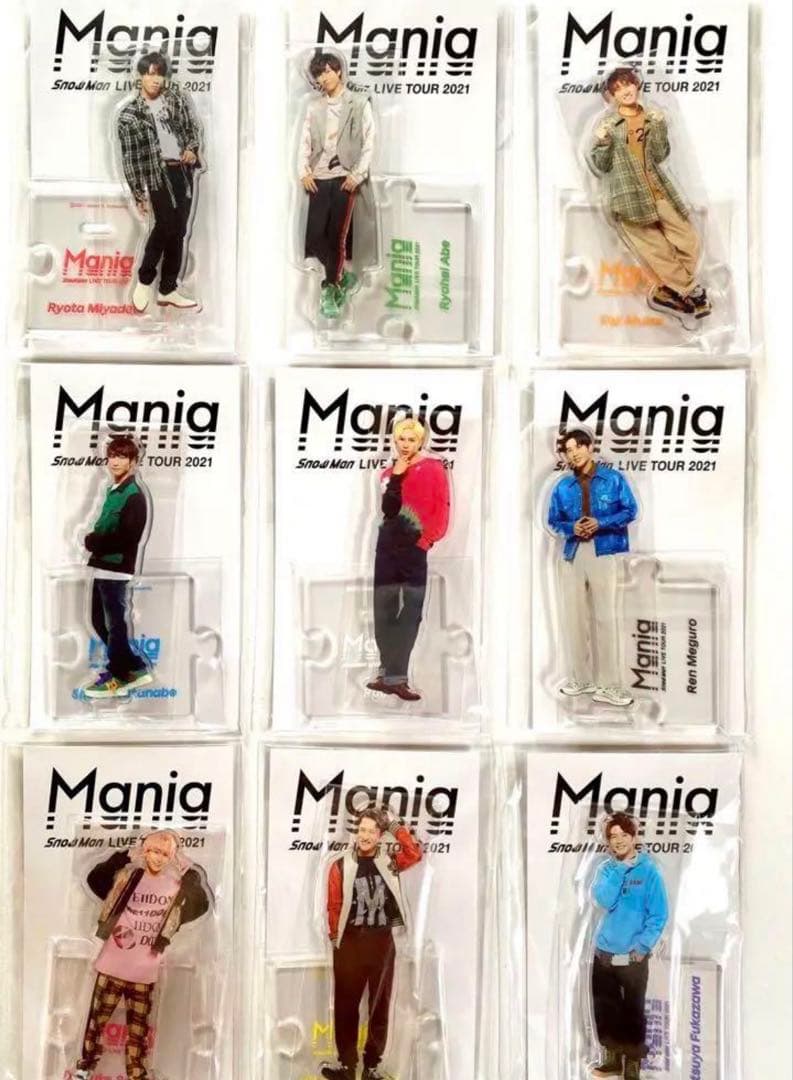 Mania Summer Live Tour 2021 アクリルスタンド 9体