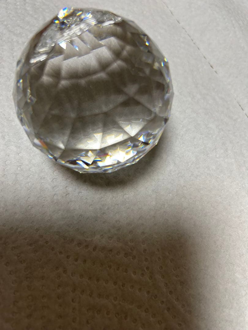 値下げ‼️スワロフスキーの逸品‼️希少品‼️クリスタル多面体ボール　サンキャッチャー
