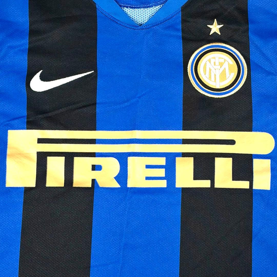 ナイキ インテル ユニフォーム 長袖 08/09 モウリーニョ初年 金ロゴ XL