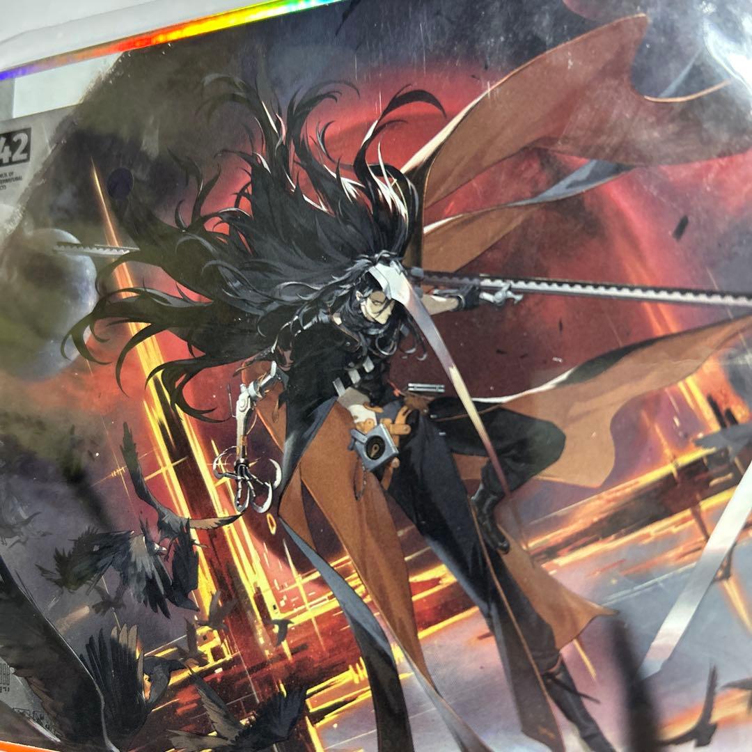 新月同行　カラス　鴉　烏　ホログラム色紙