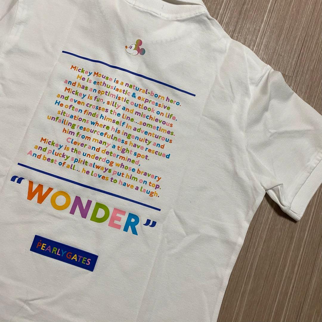 新品未使用　パーリーゲイツ　ミッキーマルチカラー半袖ポロシャツ　サイズM