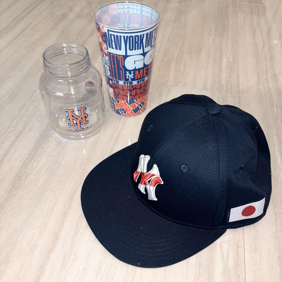 ニューヨーク・メッツ ヤンキース キャップ 日本 非売品 カップ グッズ MLB