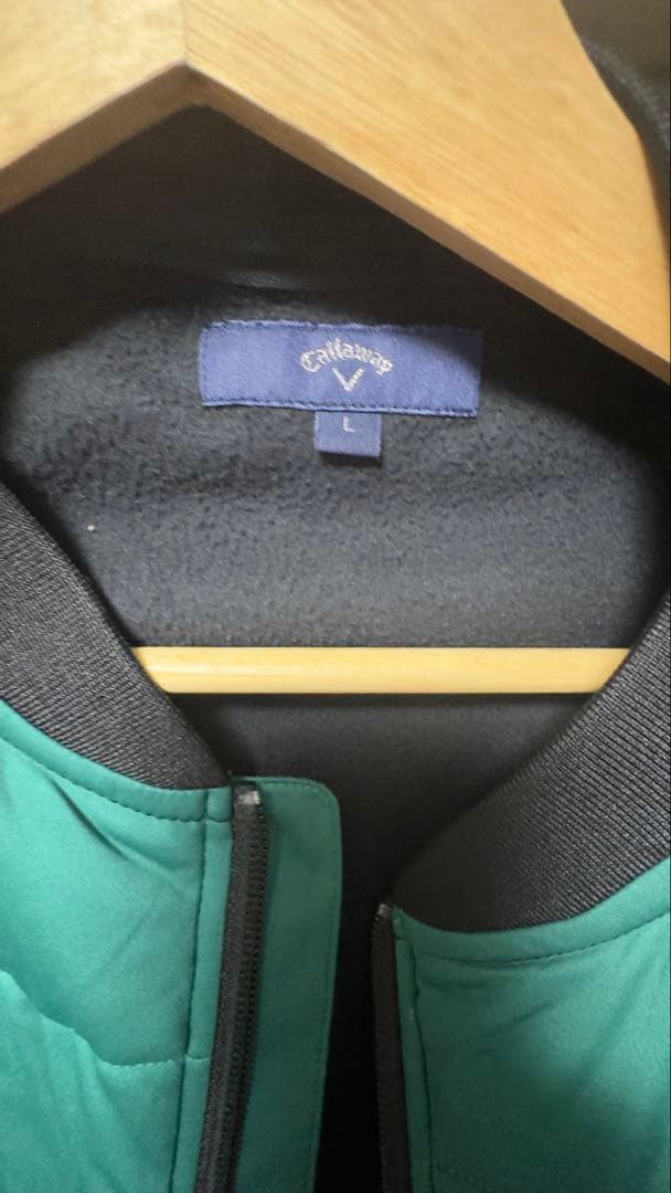 Callaway パデッドジャケット Lサイズ グリーン/ブラック