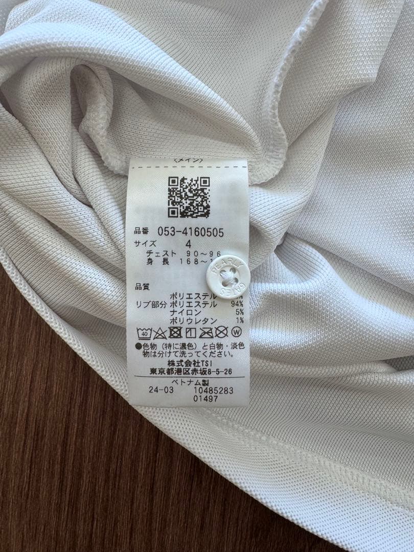 PEARLY GATES ポロシャツ ホワイト 4【中古】
