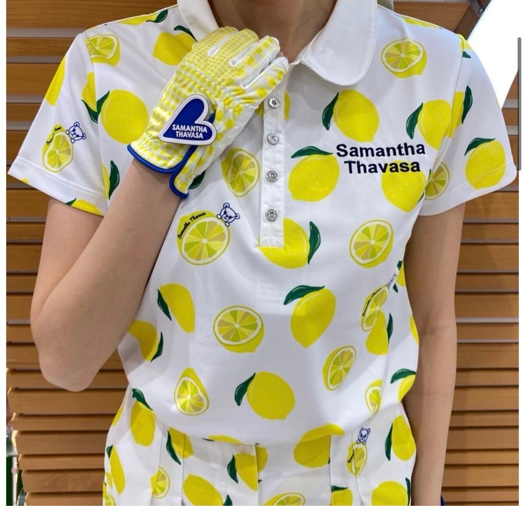 Samantha Thavasa ゴルフ　レモン柄 ポロシャツ&スカートのセット