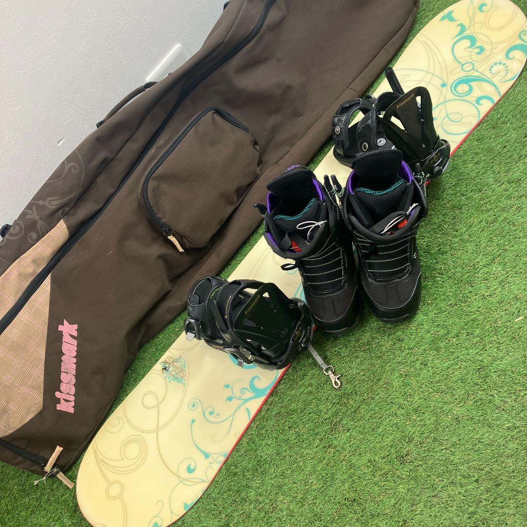 HEAD スノーボード セットkissmark バートン　23.5㎝　レディース