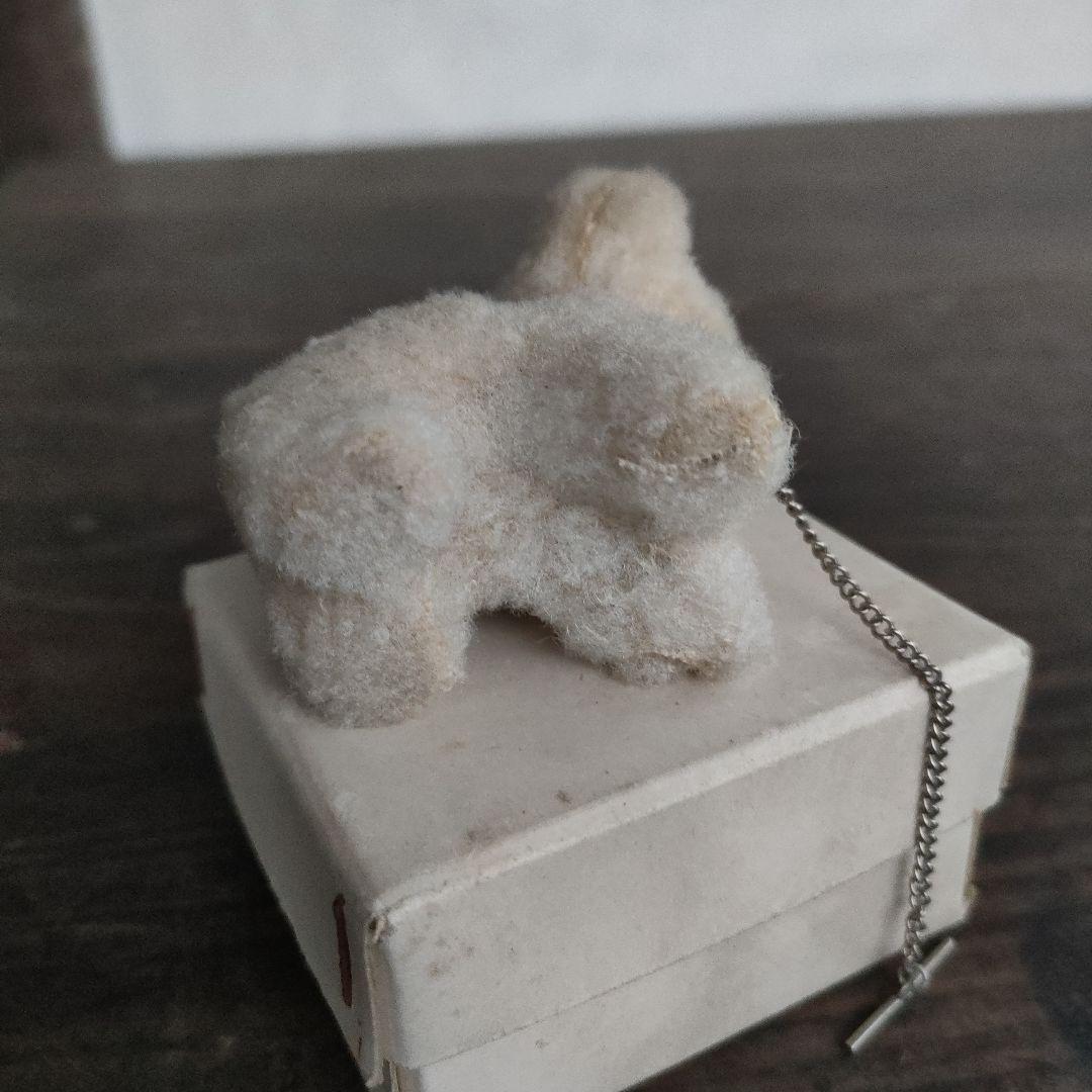 旧家蔵出し初出し品 日本製シュタイフに似ているクマ 6cm 犬 イヌ ビンテージ