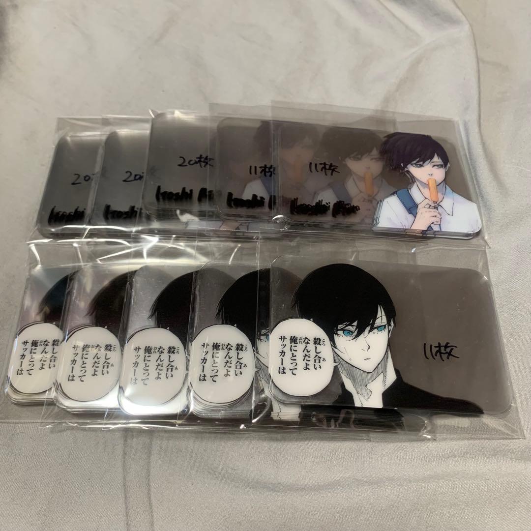 ブルーロック 特装版 糸師凛 缶バッジ クリアカード ステッカーまとめ売り
