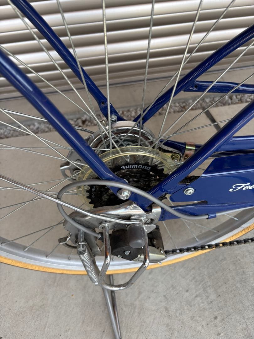 【ガレージ保管品】シティサイクル ネイビーブルー 24インチ