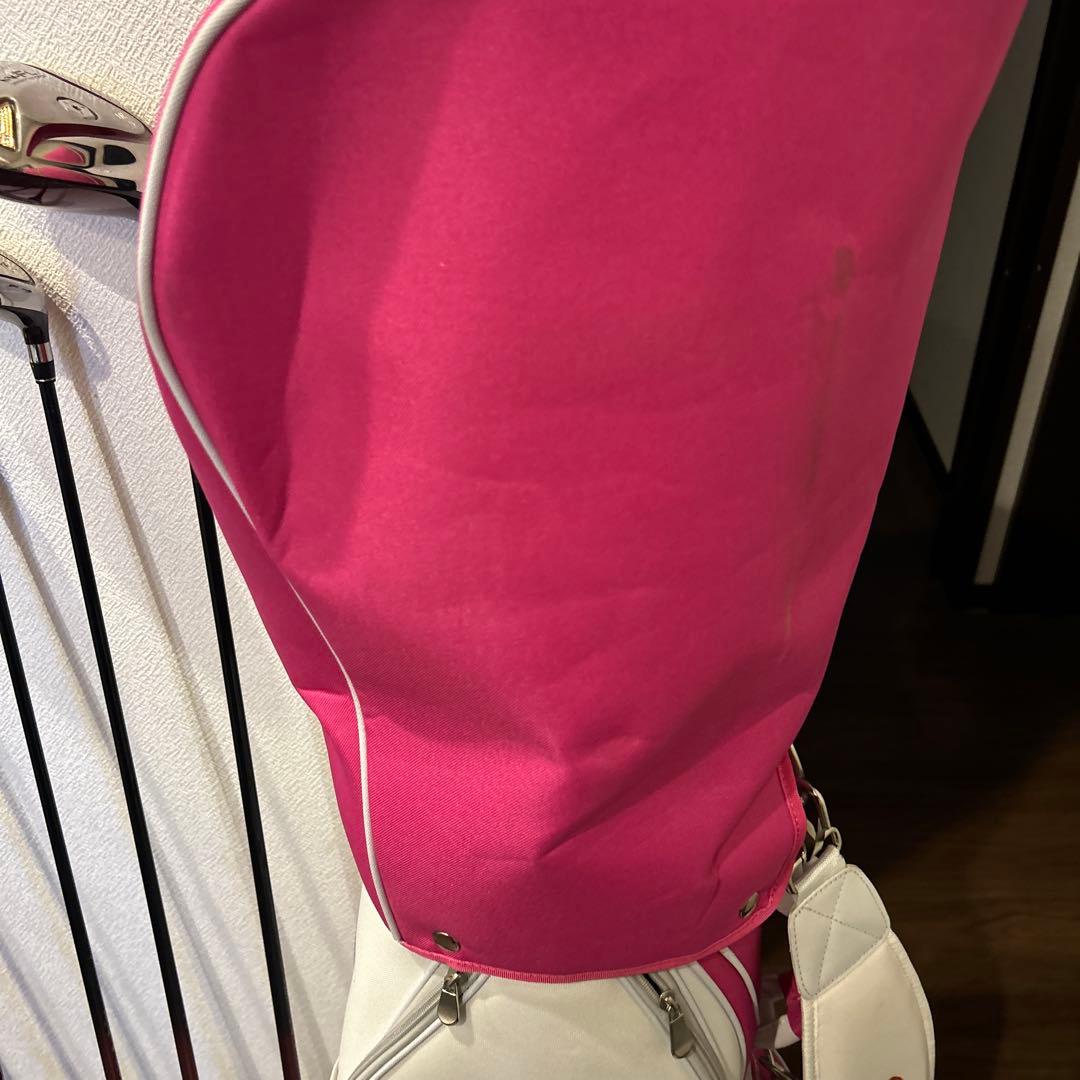 マックテッレディースL 11本　右利き　可愛いキャディバッグ 付き　ゴルフセット