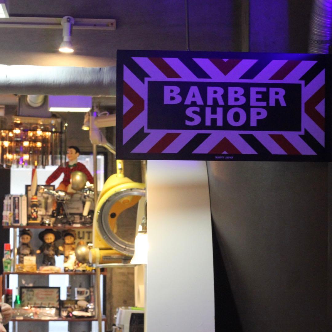MARVY JAPAN BARBER SHOPメタルサイン 理容室 床屋 看板