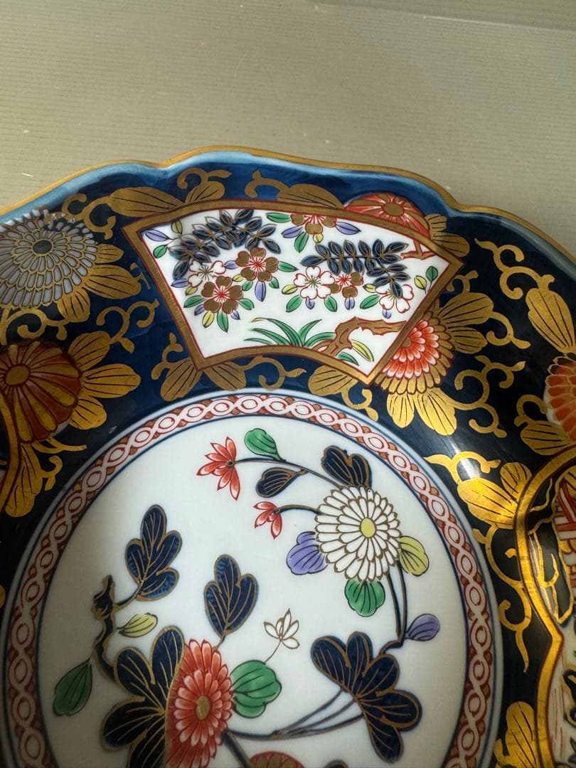 2419 其泉作 琳派古伊万里 金襴手 鉢　金彩