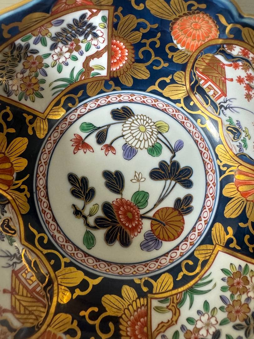 2419 其泉作 琳派古伊万里 金襴手 鉢　金彩