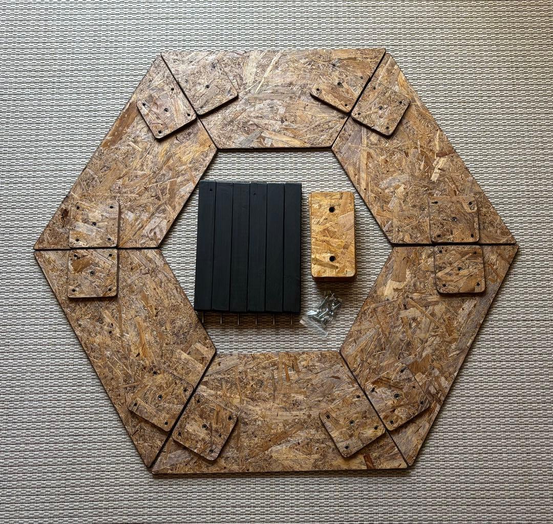 ちゃんひー ヘキサテーブル50 センターテーブル付き　FHC60w