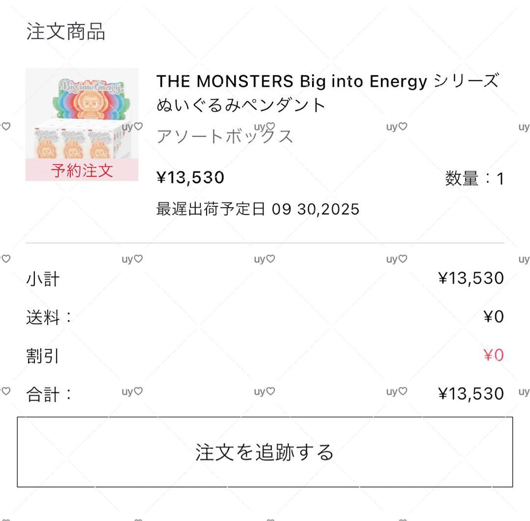 LABUBU Big into energy シークレット ID 本我　ラブブ