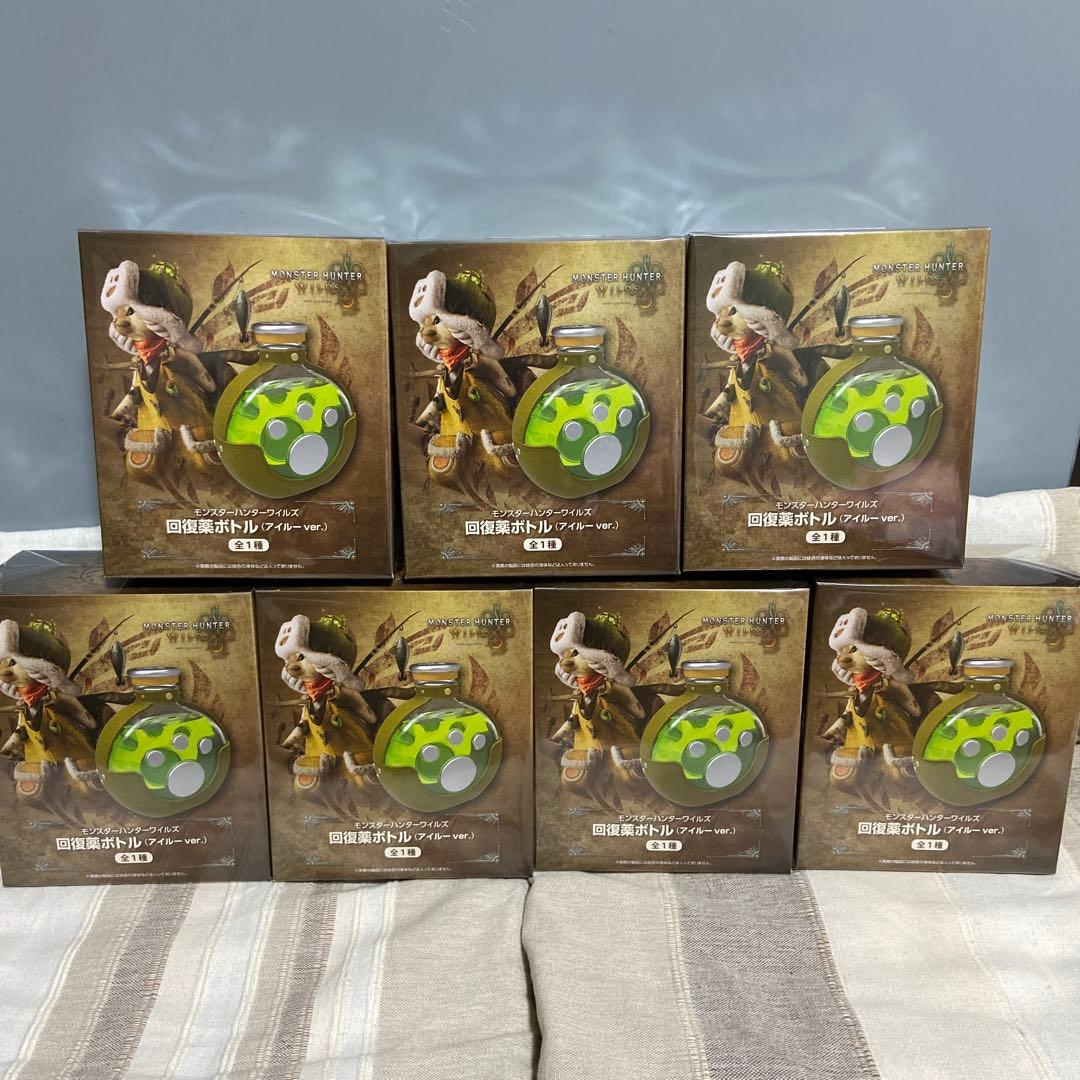 モンスターハンターワイルズ　モンハン　回復ボトル　アイルーver. 7個セット
