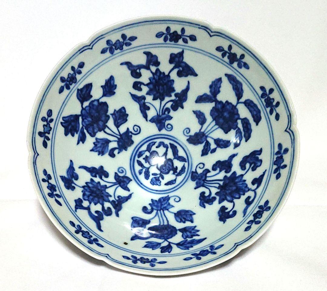 中国古陶磁器染付鉢A391