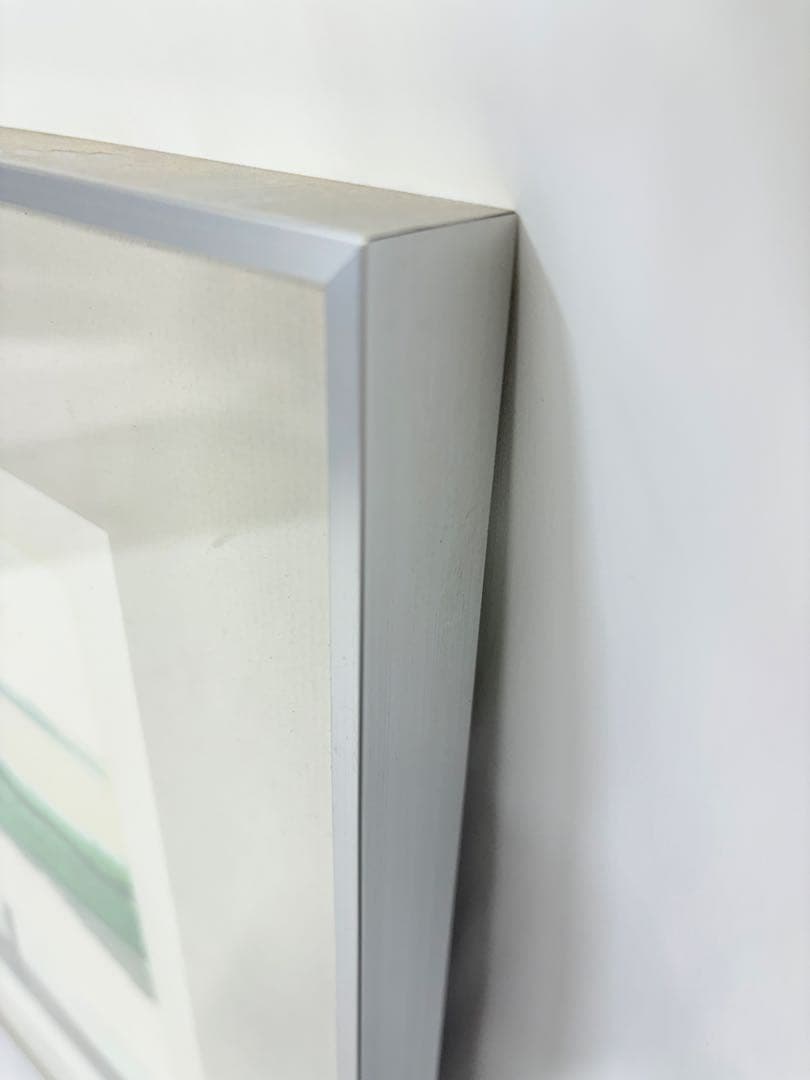 「水郷の朝」 　佐野せいじ 木版画 絵画 日本画 限定200部 直筆サイン有