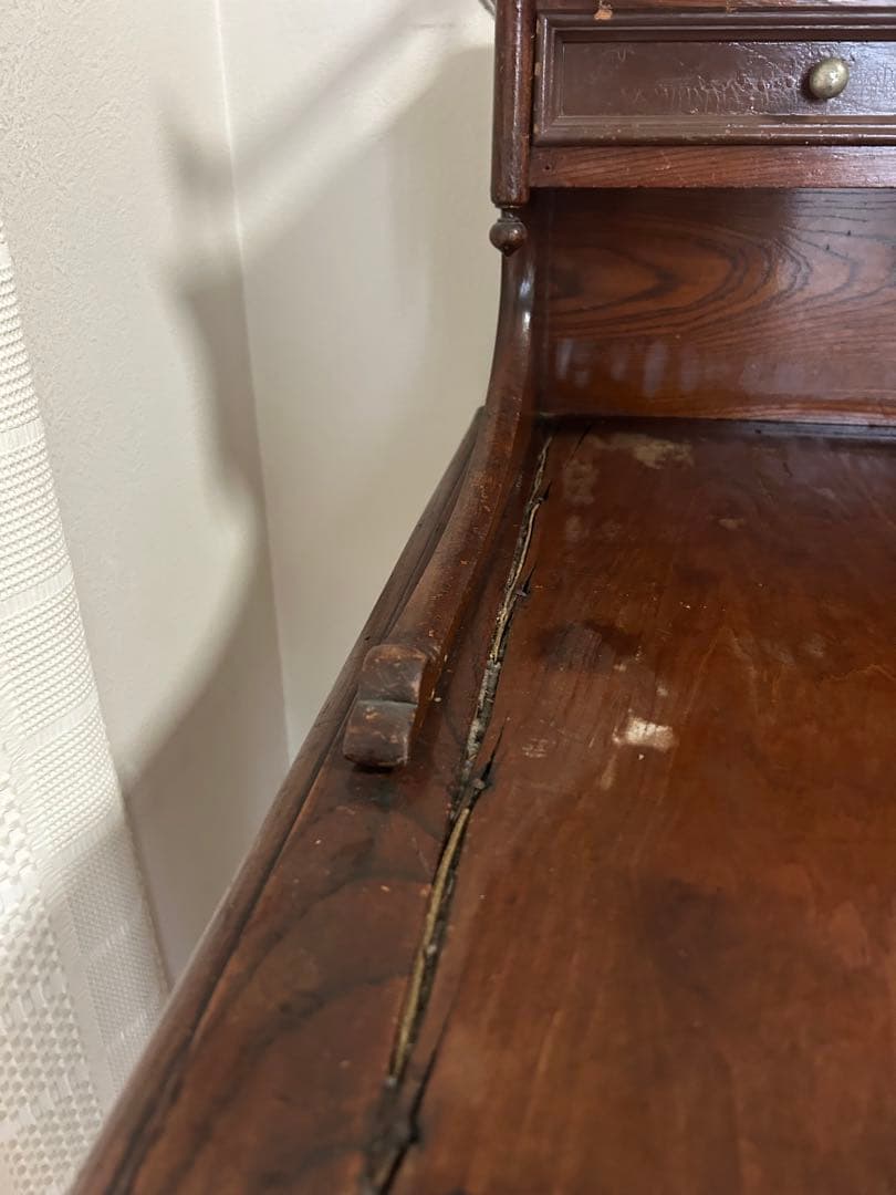 【限定値下中】アンティーク 飾り棚付き 文机 レトロ 古道具 値下12000円可