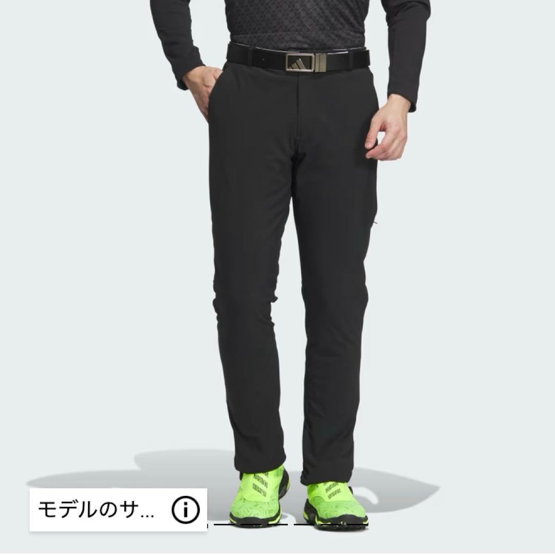 新品 FROST GUARD アディダス 中綿 ゴルフパンツ 82 ブラック