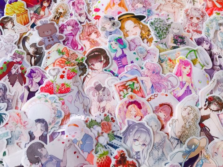 可愛いい❤️❤️人物マステフレークシール( ⸝⸝•ᴗ•⸝⸝ )150