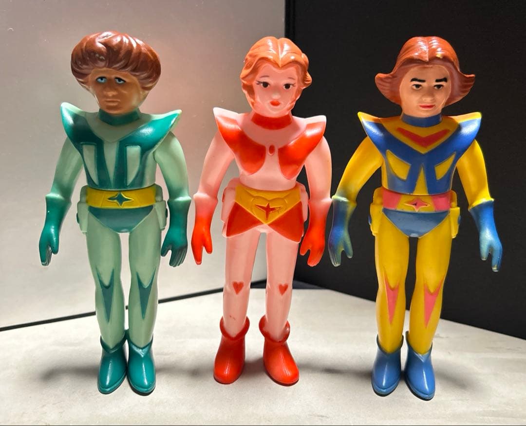 当時物 タツノコプロ 宇宙の騎士 テッカマン ソフビ セット 5体