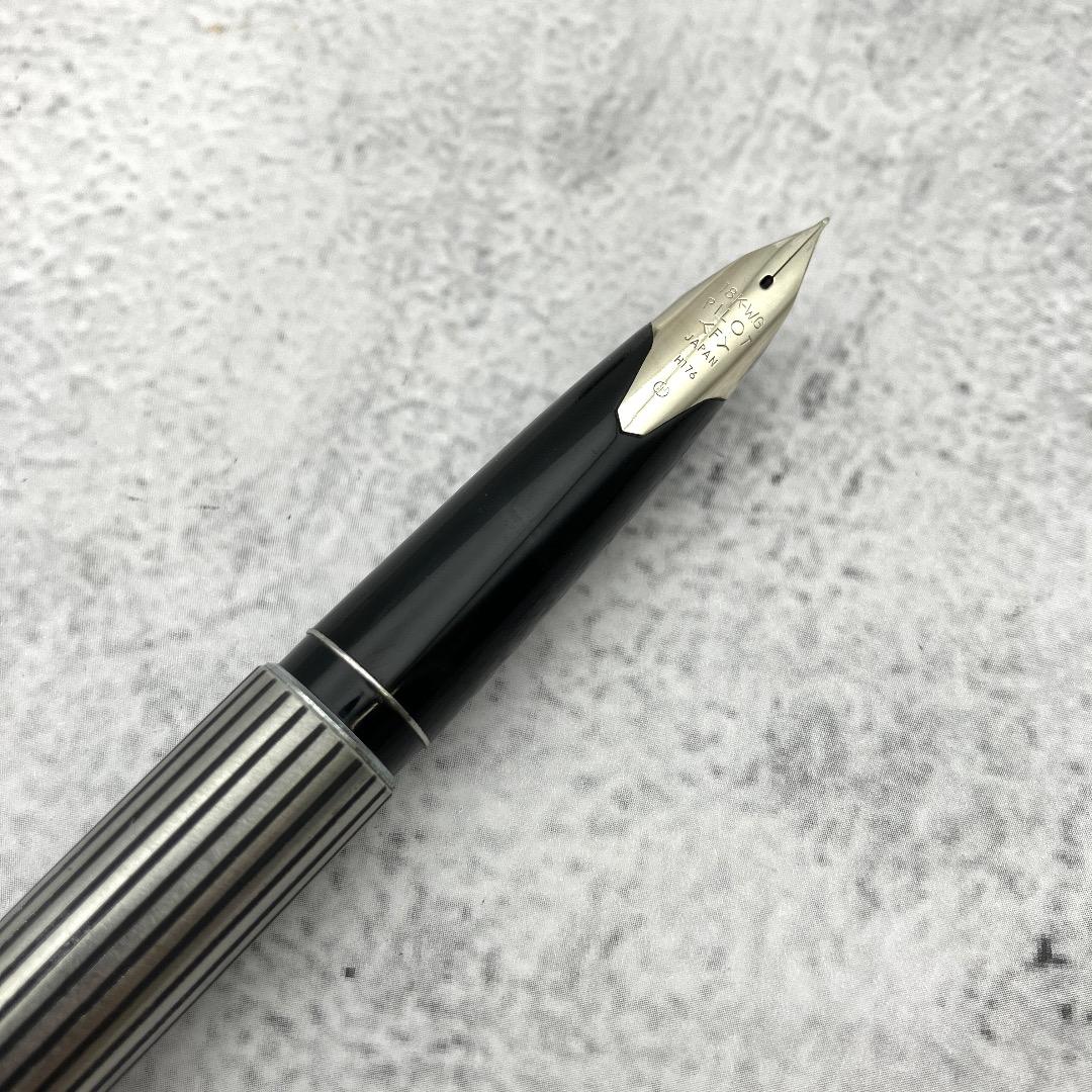 希少品 PILOT パイロット カスタムストライプ 万年筆 ペン先F