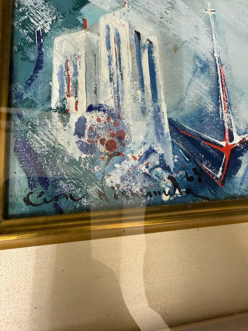 西村計雄 ノートルダム寺院 絵画 油絵 油彩 SM號