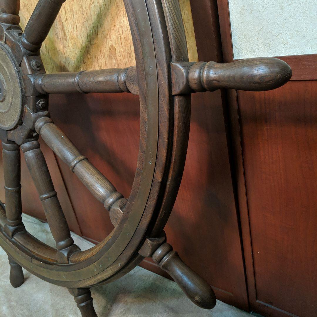 船　舵　船舵　ヴィンテージ　アンティーク　レトロ　ビンテージ