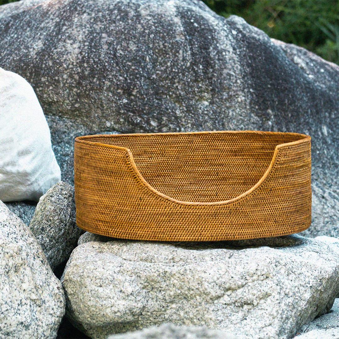 ドッグベッド S 伝統工芸 アタ細工 バスケット 籠 犬 猫 ベッド インテリア