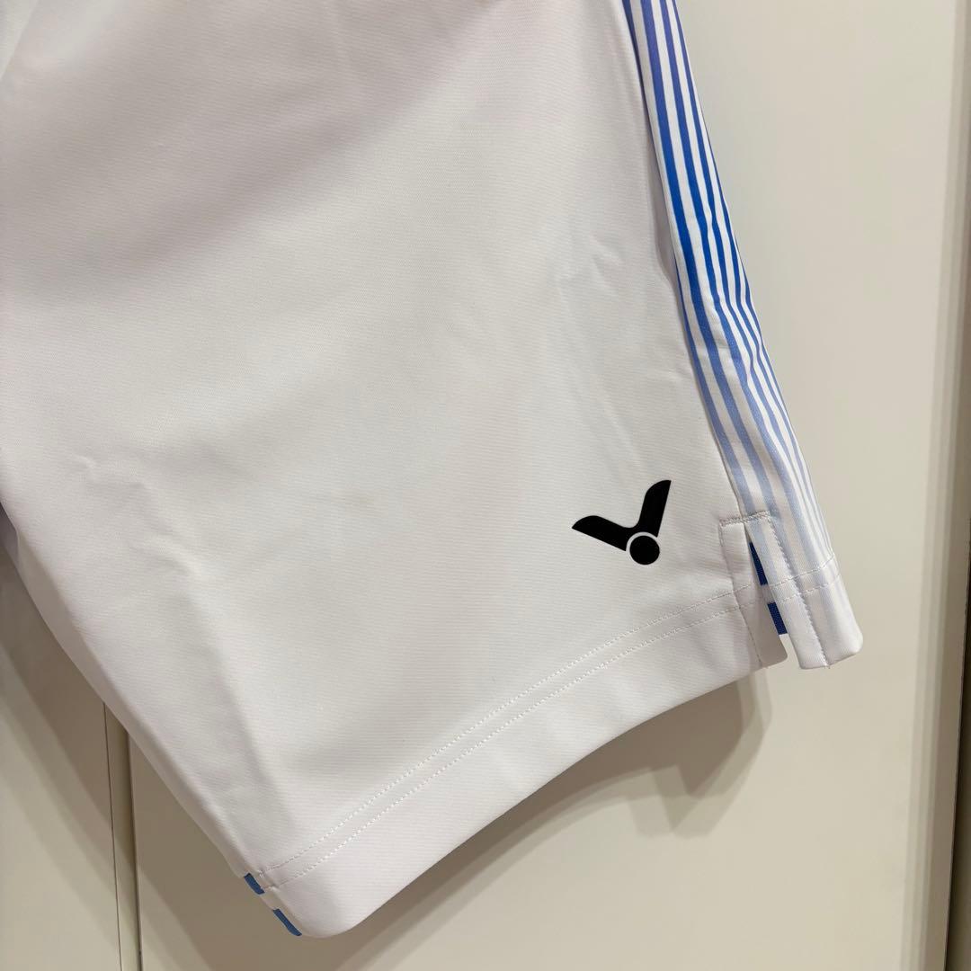 【アントンセン着用モデル】victor ビクターのハーフパンツ Lサイズホワイト