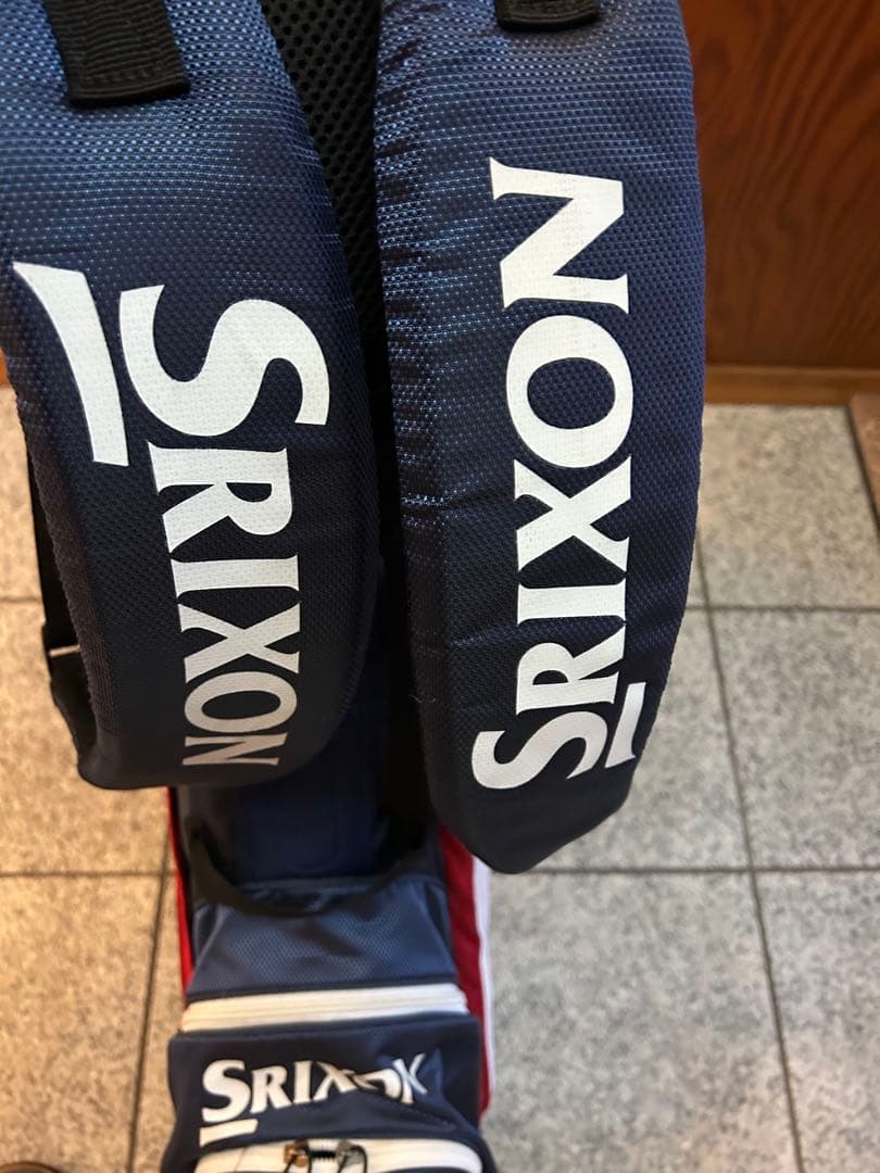 Srixon スタンドゴルフバッグ ネイビー/ホワイト/レッド