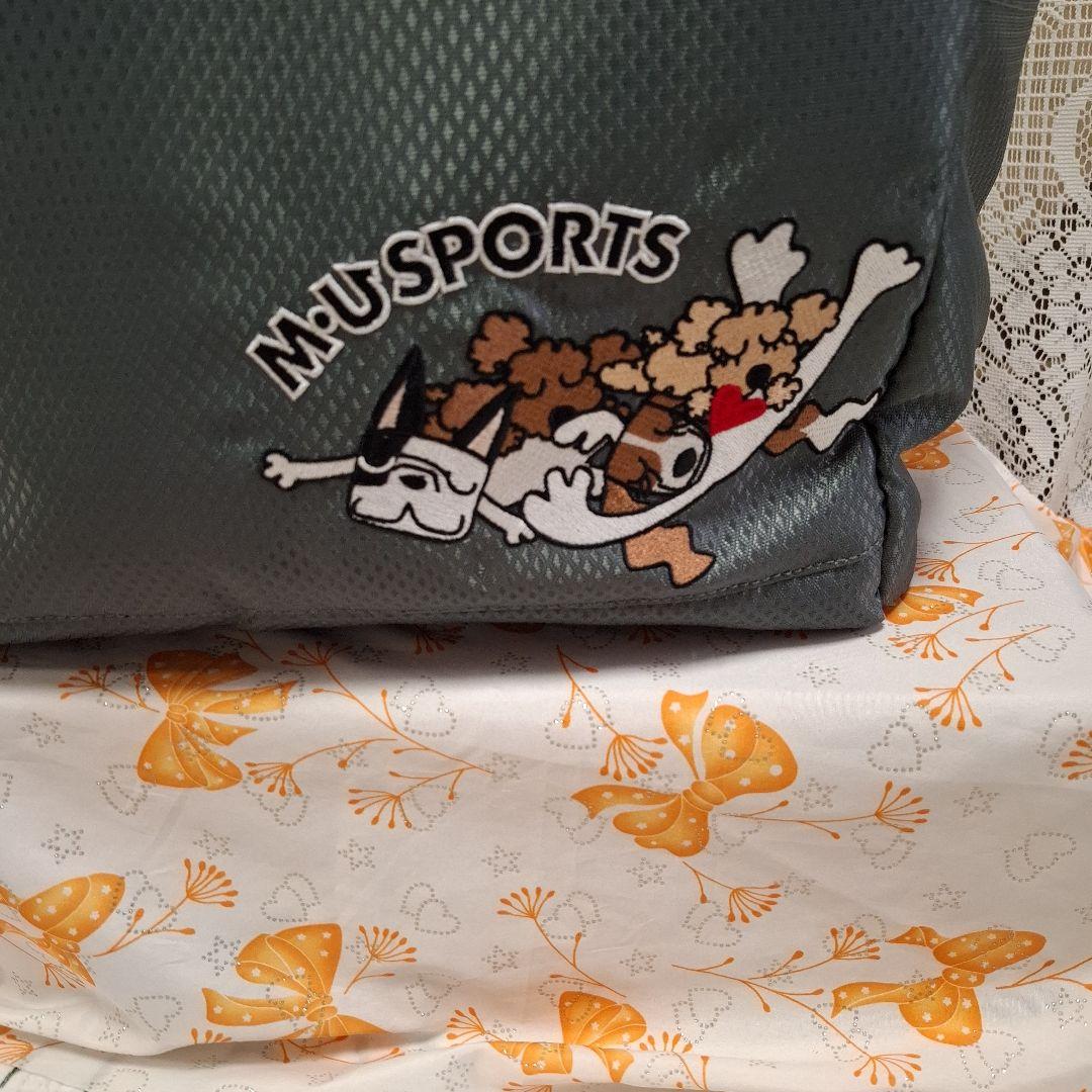 MＵ ボストンバッグ ダークグレー