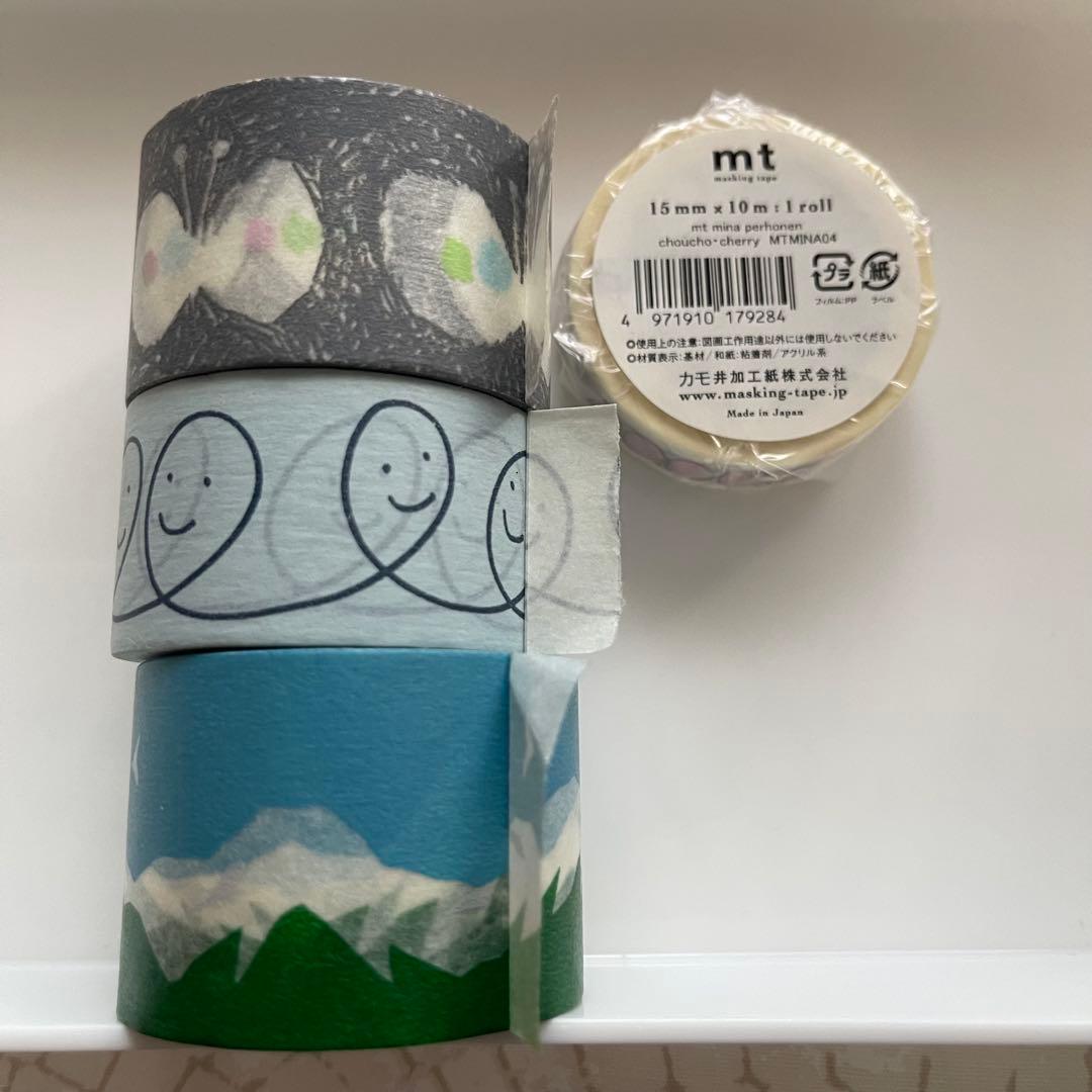 《新品未使用レアあり》廃盤mtマスキングテープ ミナペルホネン4本まとめ売り