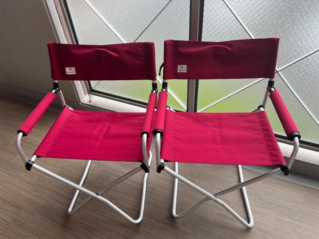 すのー）スノーピークFDチェアー　レッド　２脚セット
