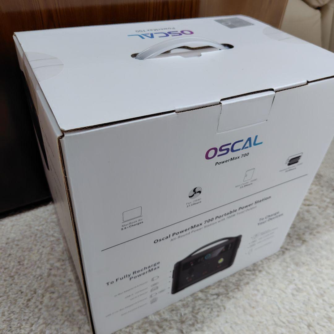 OSCAL ポータブル電源 PowerMax 700 ポータブルバッテリー